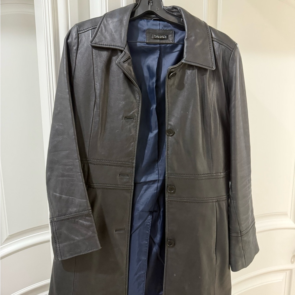 Tahari Black Leather Women's Jacket